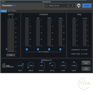 Pro FM broadcast Audio Chameleon C6 Audio Processor Software Main screen