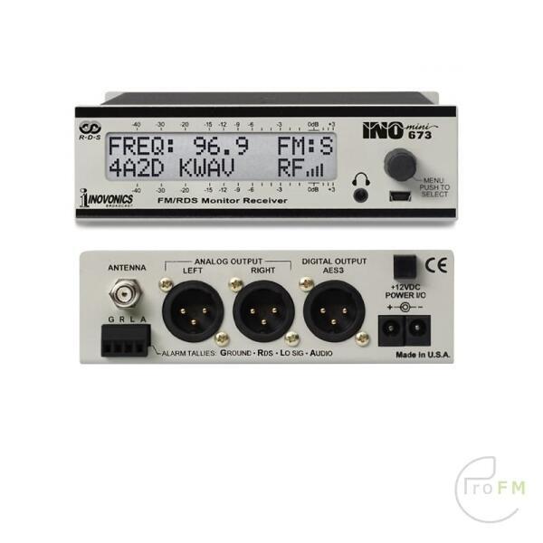 Pro FM Broadcast - Inovonics 673 INOmini FM-RDS Receiver