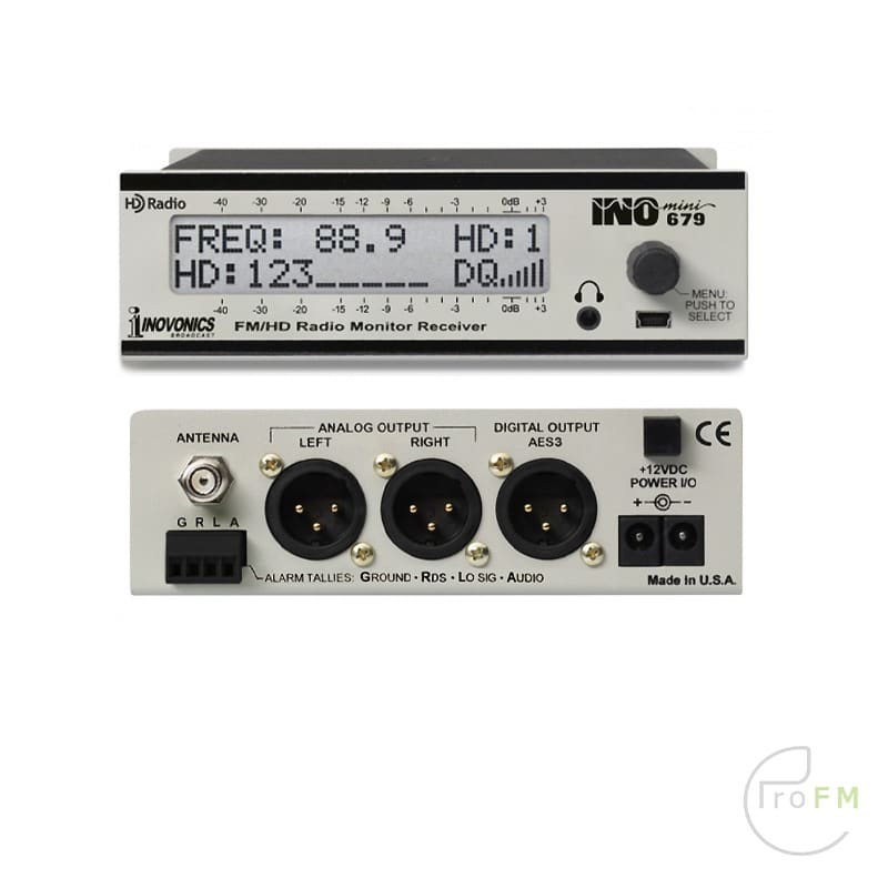 Pro FM Broadcast - Inovonics 679 INOmini FM-HD Receiver