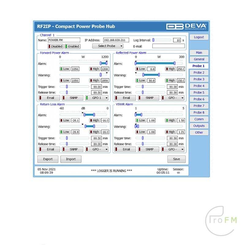 Pro FM Broadcast - Deva Compact RF2IP Monitoring Tool