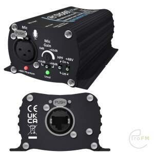 Pro FM Broadcast - Sonifex AVN-DIO09 Microphone Input to Dante®