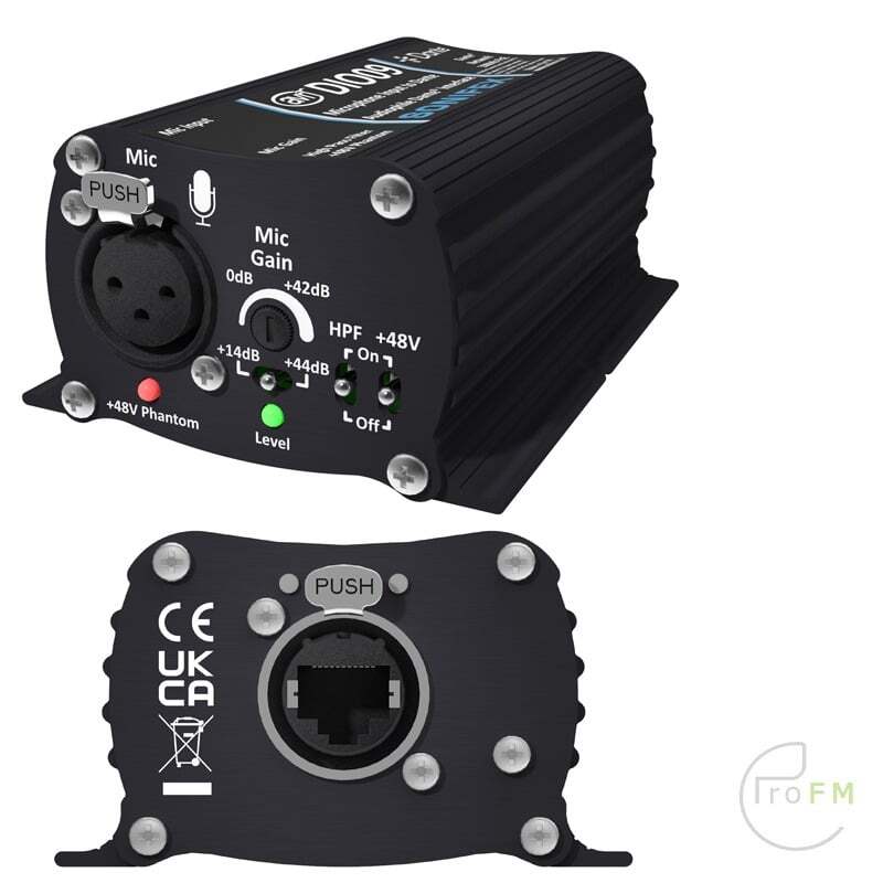 Pro FM Broadcast - Sonifex AVN-DIO09 Microphone Input to Dante®