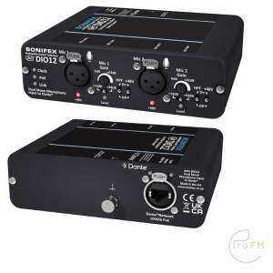Pro FM Broadcast - Sonifex AVN-DIO23 Dual Microphone Input to Dante®